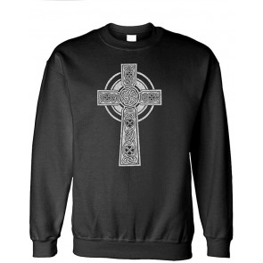 Celtic Cross - Crew Neck Sweat T-Shirt
