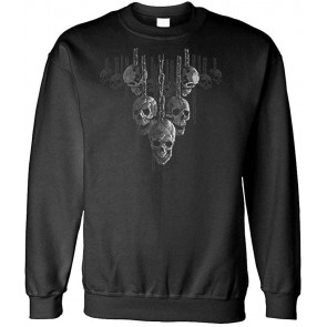 Chained Skull Death - Fleece Sweat T-Shirt