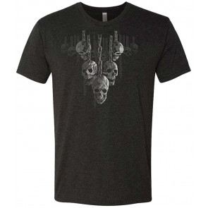Chained Skull Death - Tri-Blend T-Shirt