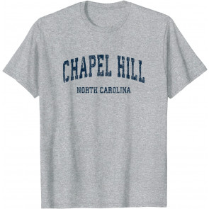 Chapel Hill North Carolina NC Vintage Varsity Sports Navy De T-Shirt
