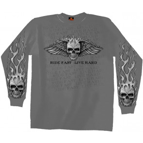 Charcoal Bad Scratch Biker T-Shirt