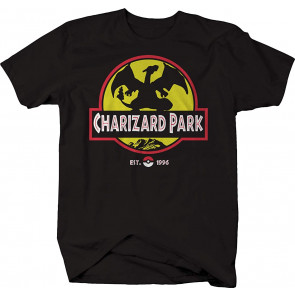 Charizard Park Anime Role Playing Comic Park Logo Mashup Tshirt