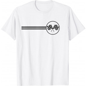 Checker Flag Dirt Track Racing Checkered Flag Racing Rally T-Shirt