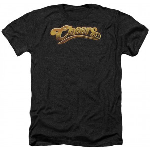 Cheers Gold Logo CBS TV Show Heather T-Shirt