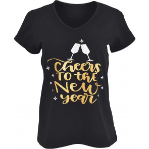 Cheers To New Years Vneck T-Shirt