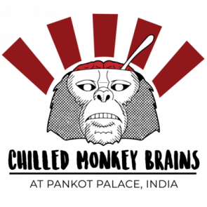 Chilled Monkey Brains  At Pankot Palace India  Indiana Jones And The Temple Of Doom  80s Tshirt