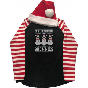 Chillin' With My Snowmies Candy Cane T-Shirt