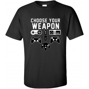 Choose Your Weapon Gamer Gaming Console T-Shirt