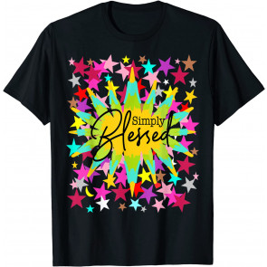 Christian Blessed And Thankful Girls Kids T-Shirt