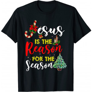 Christian Jesus The Reason Christmas Stocking Stuffer T-Shirt