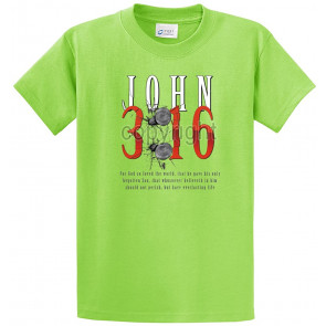 Christian John 3:16 With Nails For God So Loved The World Jesus Men's T-Shirt