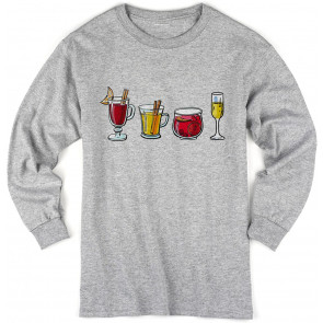Christmas Drinking Grey T-Shirt