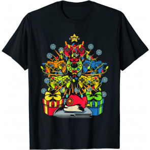 Christmas Gamer Tree Controllers Video Game Xmas Santa Boys T-Shirt