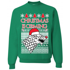 Christmas Is Coming GoT Stark Ugly Christmas  T-Shirt