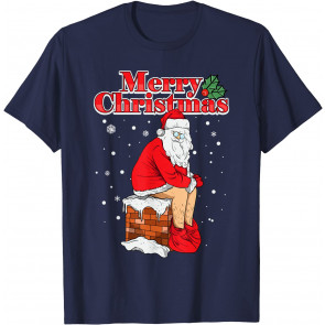 Christmas Santa Claus Chimney T-Shirt