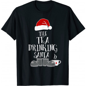 Christmas Tea Drinking Santa Family Group Costume T-Shirt