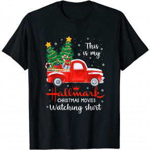 Christmas This Is My Hallmarks Movie Watching Men Women Xmas T-Shirt