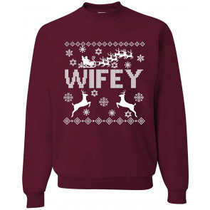 Christmas Wifey Love Ugly Christmas  T-Shirt