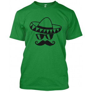 Cinco De Mayo Mustache Face - Sombrero Men's T-Shirt