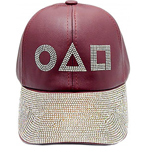 Circle Triangle Square Blinged Out Accented Baseball Cap T-Shirt