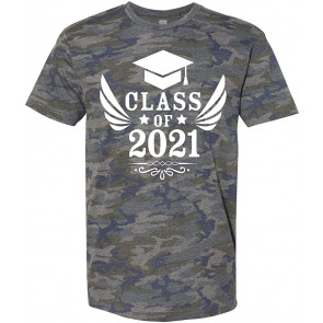 Class Of 2021 With Graduation Cap And Wings T-Shirt