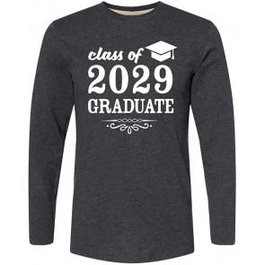 Class Of 2029 Graduate With Graduation Cap T-Shirt