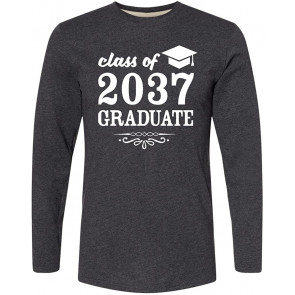 Class Of 2037 Graduate With Graduation Cap T-Shirt