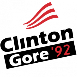 Clinton Gore 92 Vintage Democratic Tshirt