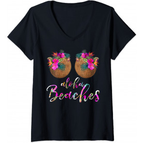Coconut Bra Flower Boobs T-Shirt
