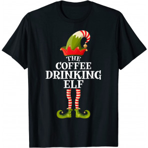 Coffee Drinking Elf T-Shirt