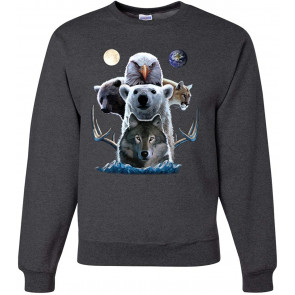 Collage Of Popular Wild Life Animals T-Shirt