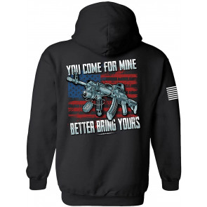Collection Come For Mine Bring Yours American Flag Sleeve Men's T-Shirt