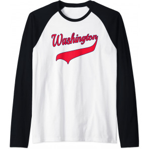 College University Style Washington National Baseball Sport T-Shirt