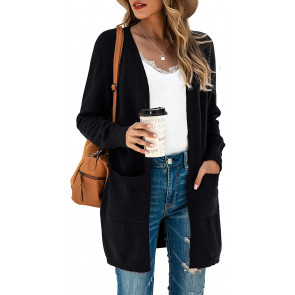 Color Block Striped Draped Kimono Cardigan T-Shirt