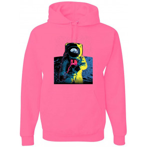 Colorful Cosmic Neon Astronaut Lunar Spaceman Moon Galaxy T-Shirt