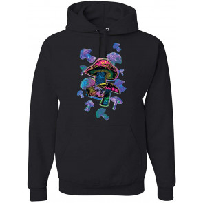 Colorful Neon Magic Psychedelic LSD Mushrooms T-Shirt