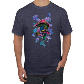 Colorful Neon Magic Psychedelic LSD Mushrooms T-Shirt