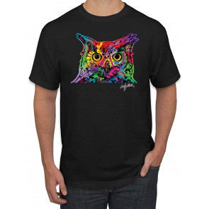 Colorful Neon Owl Animal Lover T-Shirt
