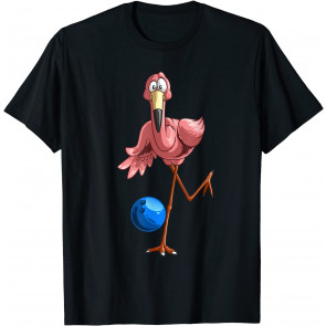 Cool Bowling Flamingo T-Shirt