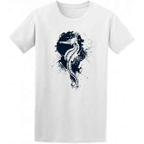 Cool Grunge Seahorse Sketch T-Shirt
