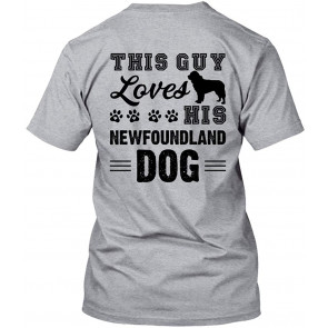 Cool Loves Newfoundland Dog  T-Shirt
