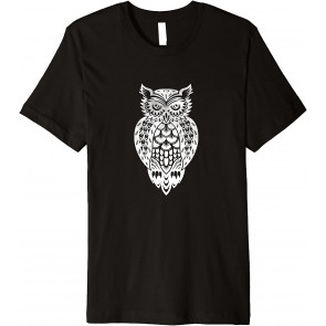 Cool Owl Graphic Pun Birding Bird Watching Grunge T-Shirt