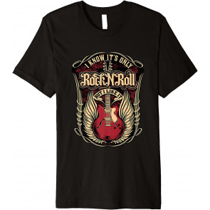 Cool Rock & Roll Guitar Player, Music Lover Gift Idea T-Shirt