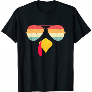 Cool Turkey Face With Sunglasses T-Shirt