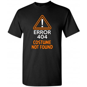 Costume Error 404 Not Found Halloween T-Shirt