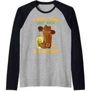 Country Music - I Made A Song About Boots And Whiskey T-Shirt