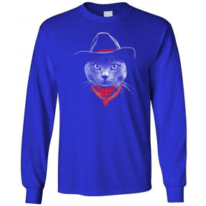 Cowboy CAT - USA Western Wild 50's America - T-Shirt