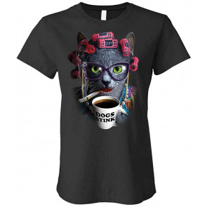 Crazy CAT Lady - Ladies Cotton T-Shirt