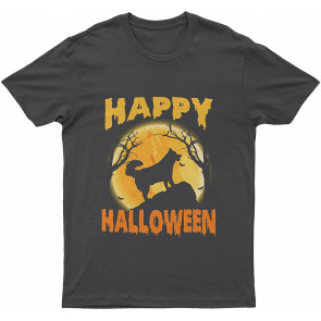 Crazy Scary Alaskan Husky Lovely Dog In Pumpkin Halloween T Dog T T-Shirt