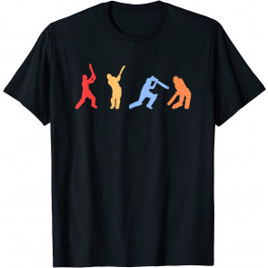 Cricket Gifts - Retro Vintage Colors Cricket Players T-Shirt